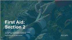 First Aid: Section 2