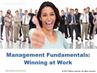 Fundamentals of Management: Winning at Work