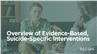 Overview of Evidence-Based, Suicide-Specific Interventions